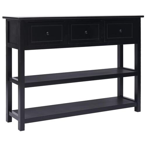 Skænk 108x30x76 cm massivt kejsertræ sort