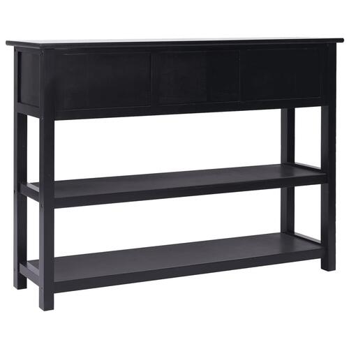 Skænk 108x30x76 cm massivt kejsertræ sort