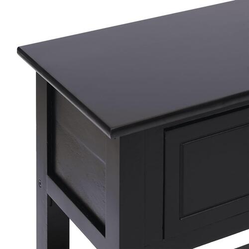 Skænk 108x30x76 cm massivt kejsertræ sort