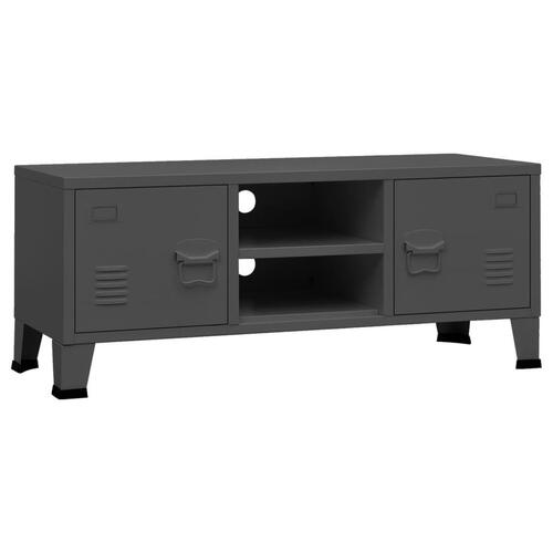 Industrielt tv-skab 105x35x42 cm antracitgrå