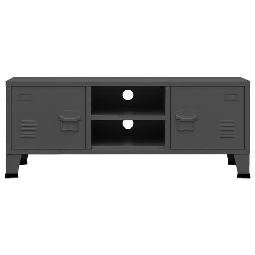 Industrielt tv-skab 105x35x42 cm antracitgrå