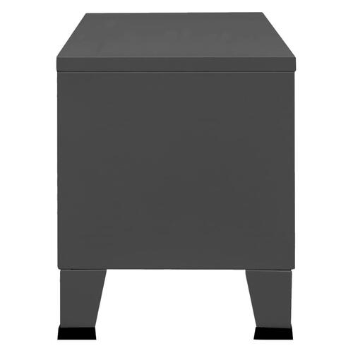 Industrielt tv-skab 105x35x42 cm antracitgrå