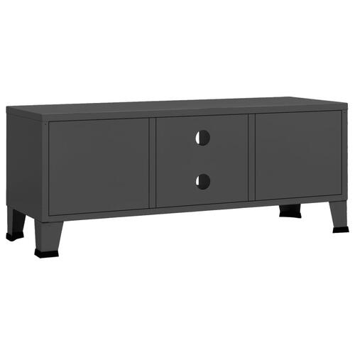 Industrielt tv-skab 105x35x42 cm antracitgrå