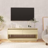 Tv-bord 102x41x44 cm konstrueret træ sonoma-eg