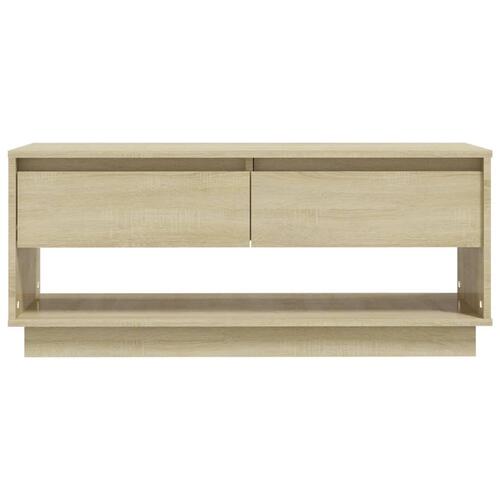 Tv-bord 102x41x44 cm konstrueret træ sonoma-eg