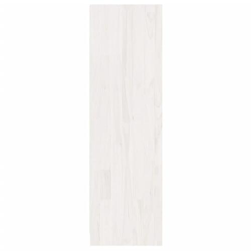 Bogreol/rumdeler 36x33x110 cm massivt fyrretræ hvid