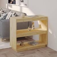 Bogreol 80x35x71 cm massivt fyrretræ