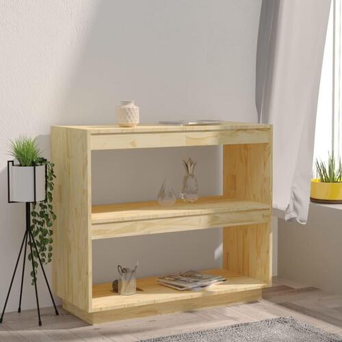 Bogreol 80x35x71 cm massivt fyrretræ
