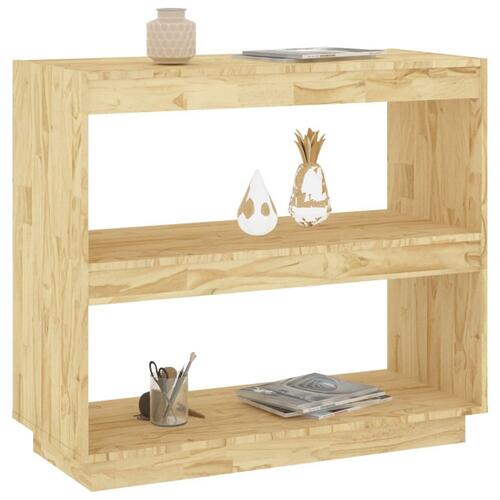 Bogreol 80x35x71 cm massivt fyrretræ