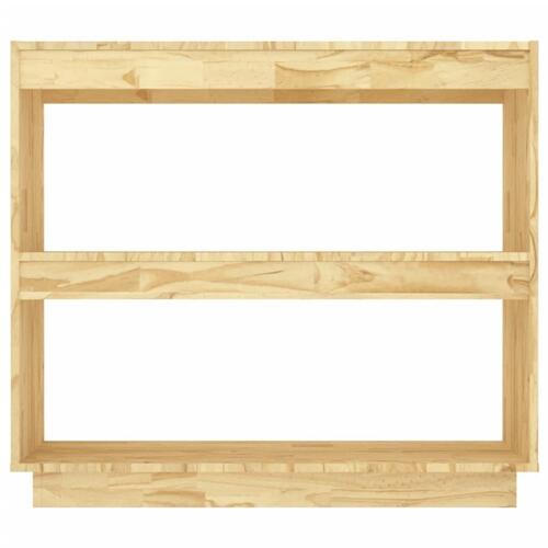 Bogreol 80x35x71 cm massivt fyrretræ