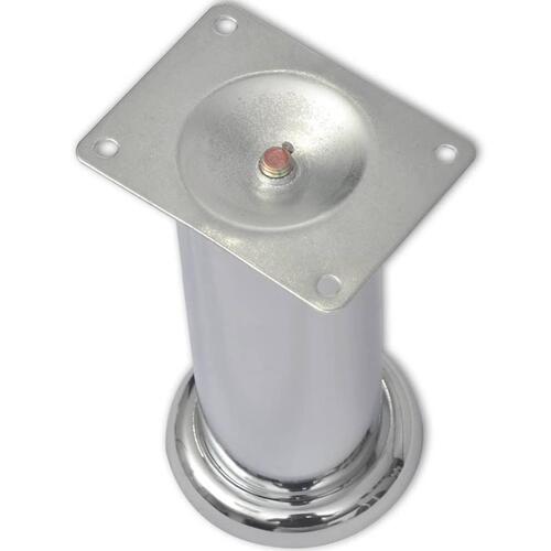 Runde sofaben i krom 8 stk. 180 mm