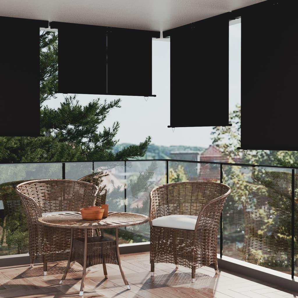 Sidemarkise til altan 165x250 cm sort
