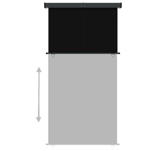 Sidemarkise til altan 165x250 cm sort