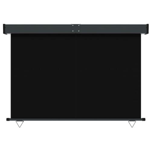 Sidemarkise til altan 165x250 cm sort