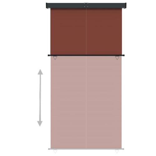 Sidemarkise til altan 165x250 cm brun