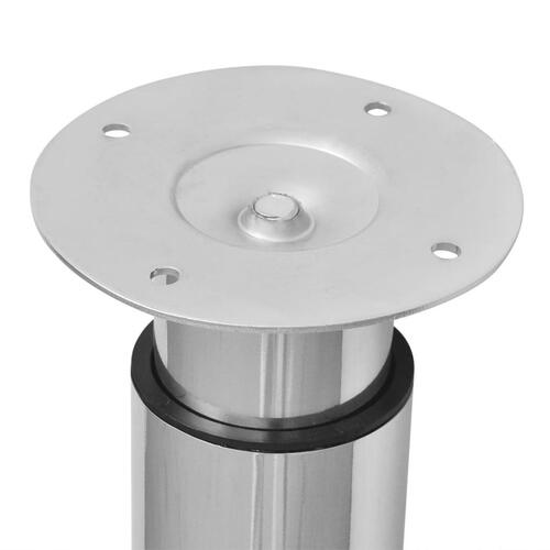 Teleskopiske bordben 4 stk. 710 mm-1100 mm krom