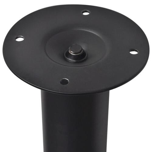 Teleskopiske bordben 4 stk. 710 mm-1100 mm sort