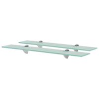 Svævehylde 2 stk. 60 x 10 cm 8 mm glas