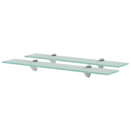 Svævehylde 2 stk. 60 x 10 cm 8 mm glas