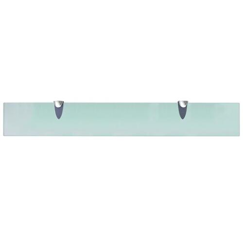 Svævehylde 2 stk. 70 x 10 cm 8 mm glas