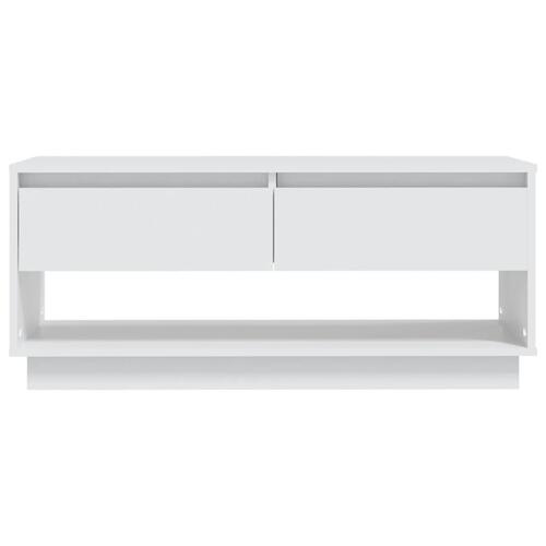 Tv-bord 102x41x44 cm konstrueret træ hvid