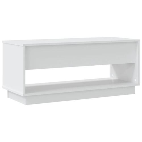 Tv-bord 102x41x44 cm konstrueret træ hvid