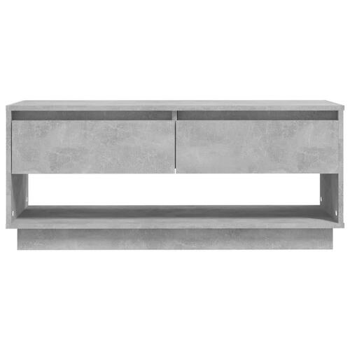 Tv-bord 102x41x44 cm konstrueret træ betongrå