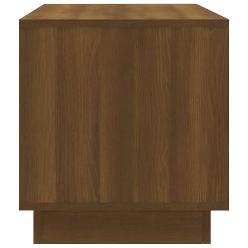 Tv-bord 102x41x44 cm konstrueret træ brun egetræsfarve