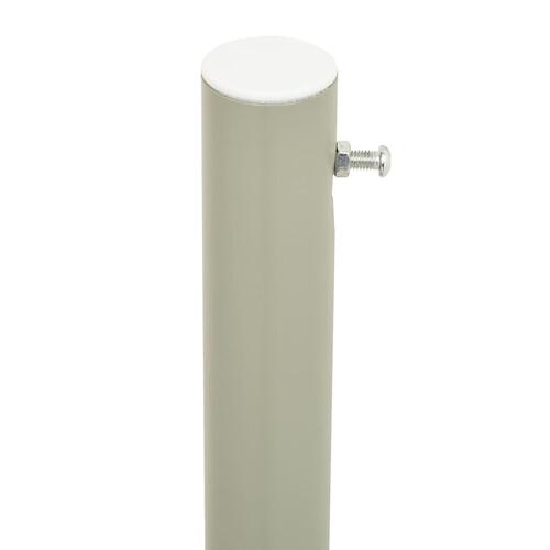 Sammenrullelig sidemarkise til terrassen 220x600 cm grå