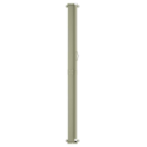 Sammenrullelig sidemarkise til terrassen 220x600 cm grå