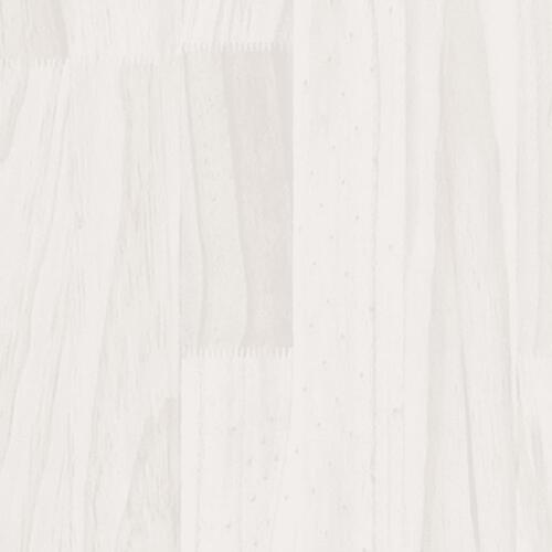 Bogreol/rumdeler 80x35x103 cm massivt fyrretræ hvid