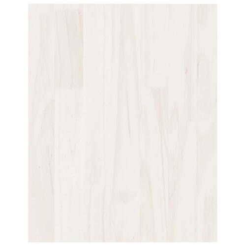 Tv-bord 70x33x42 cm massivt fyrretræ hvid