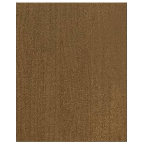 Tv-bord 70x33x42 cm massivt fyrretræ gyldenbrun