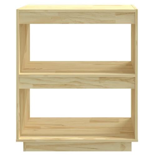 Bogreol 60x35x71 cm massivt fyrretræ