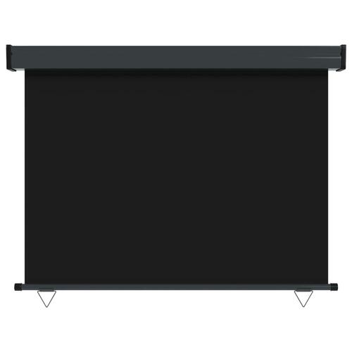 Sidemarkise til altan 122x250 cm sort