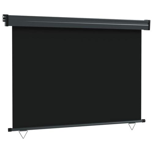Sidemarkise til altan 122x250 cm sort