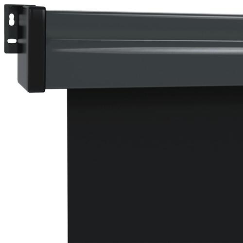 Sidemarkise til altan 122x250 cm sort
