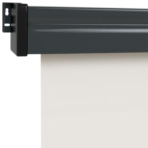 Sidemarkise til altan 122x250 cm cremefarvet