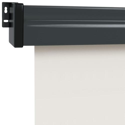 Sidemarkise til altan 122x250 cm cremefarvet