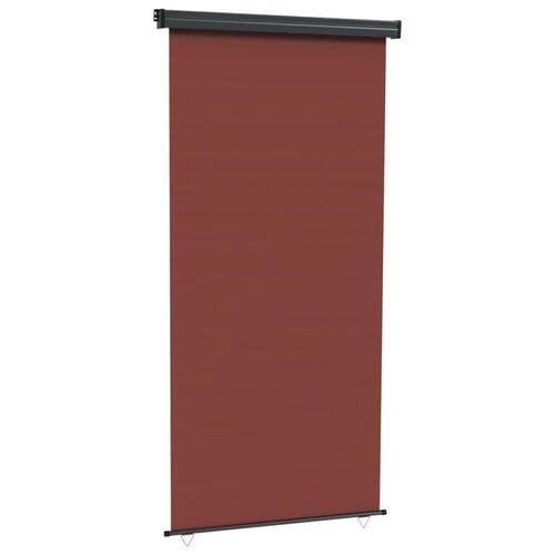 Sidemarkise til altan 122x250 cm brun