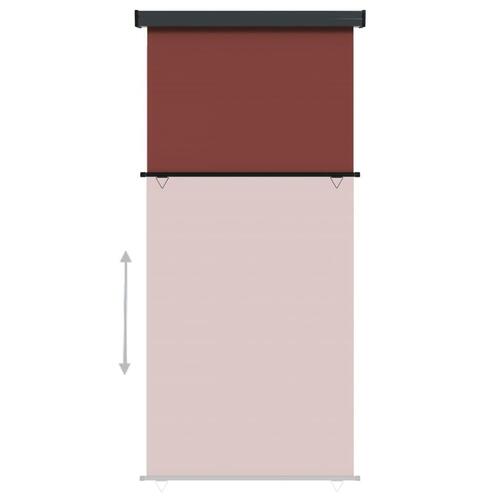 Sidemarkise til altan 122x250 cm brun