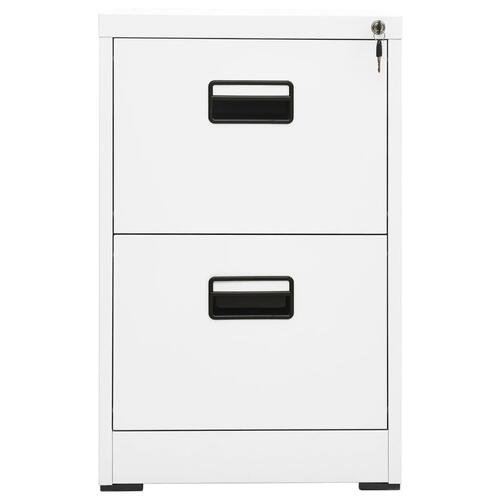 Arkivskab 46x62x72,5 cm stål hvid