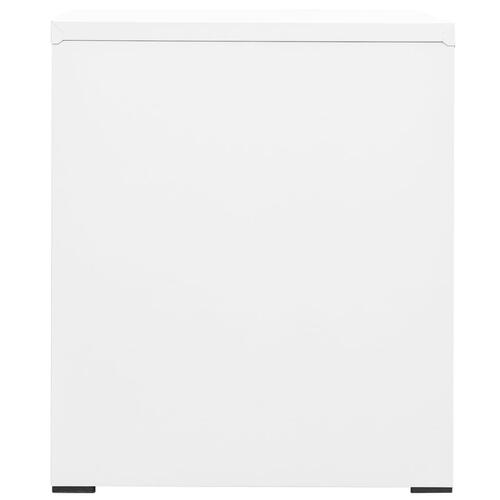 Arkivskab 46x62x72,5 cm stål hvid