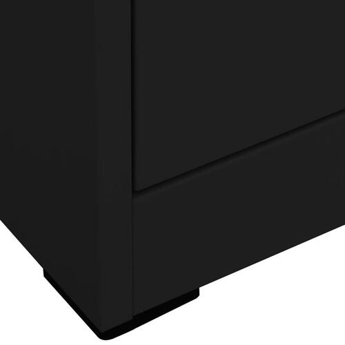 Arkivskab 46x62x72,5 cm stål sort