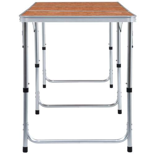 Foldbart campingbord aluminium 180 x 60 cm