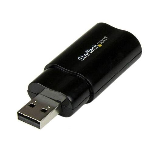 Eksternt lydkort USB Startech ICUSBAUDIOB Sort