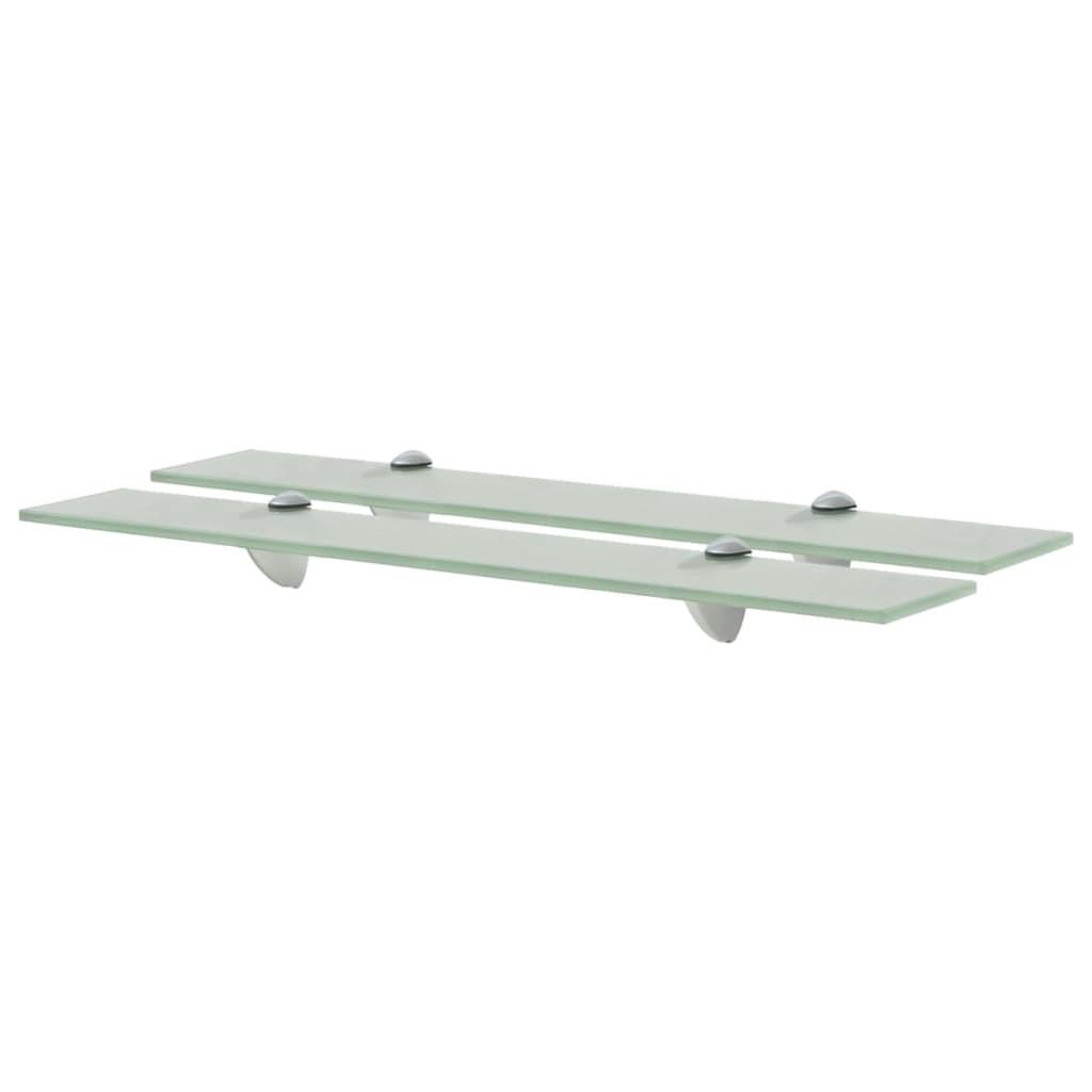 Svævehylde 2 stk. 60 x 10 cm 8 mm glas
