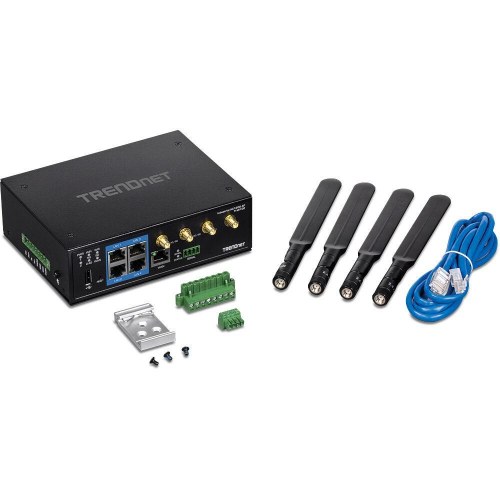 Trendnet TI-W100 industriel router - WiFi 5 dual-band 2,4/5 GHz, Sort