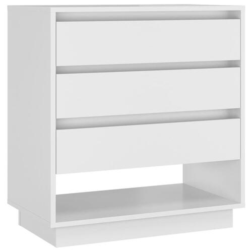 Skænk 70x41x75 cm konstrueret træ hvid