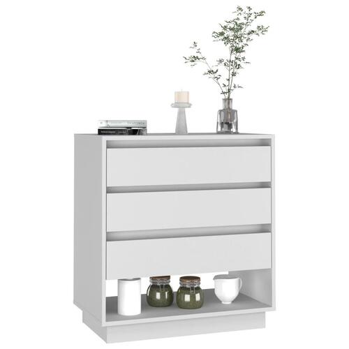 Skænk 70x41x75 cm konstrueret træ hvid